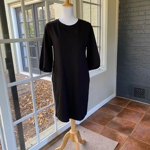 Ponte shift dress with pockets